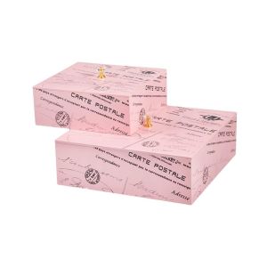 Купить Набор шкатулок Русские подарки 238331 (2 шт.) 24*24*8 см розовый/серый