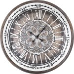 Настенные часы Арти М 108-100 58,5*58,5*10 см бежевый/белый