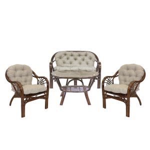 Купить Комплект мебели Мебель Импэкс Roma (2 кресла + диван + стол) цвет коньяк