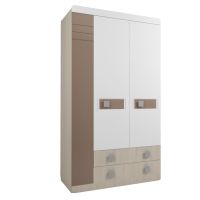 Шкаф Аквилон ШК25 Стиль туя светлая/кофе с молоком