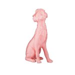 Статуэтка Арти М 101-1122 Собака 35,5 см розовый