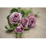 Цветок искусственный MYBLUMM 0019 Роза кустовая нежно-фиолетовый
