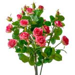 Цветок искусственный MYBLUMM 0116 Роза кустовая фуксия