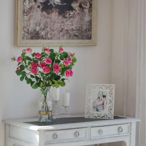 Купить Цветок искусственный MYBLUMM 0116 Роза кустовая фуксия