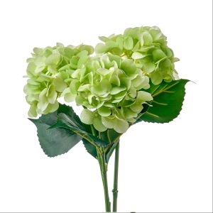 Купить Цветок искусственный MYBLUMM 0137 Гортензия микс силиконовая цвет зелёный