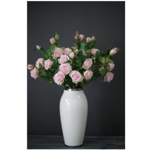 Купить Цветок искусственный MYBLUMM 0208 Роза кустовая цвет розовый