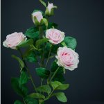 Цветок искусственный MYBLUMM 0208 Роза кустовая розовый