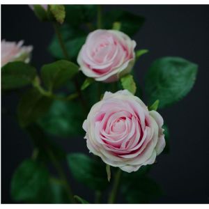 Купить Цветок искусственный MYBLUMM 0208 Роза кустовая цвет розовый
