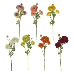 Купить Цветок искусственный РЕМЕКО 265659 Ранункулюс 59 см мультиколор