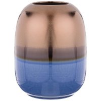 Ваза Арти М 146-1032 14*14*18 см синий/бронза