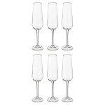 Набор бокалов Арти М 669-179 для шампанского (6 шт.) Amundsen/Ardea 220 мл 26,5 см прозрачный
