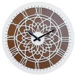 Настенные часы Авангард HR 45-12 50*50 белый/коричневый