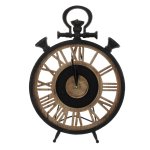 Настольные часы РЕМЕКО 724779 25*4*37 см черный/коричневый