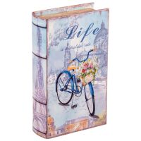 Шкатулка Русские подарки 184384 Жизнь 21*13*5 см голубой