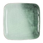 Тарелка Анна Лафарг JV-HL901380 Canvas закусочная квадрат 21,5 см серый/зелёный