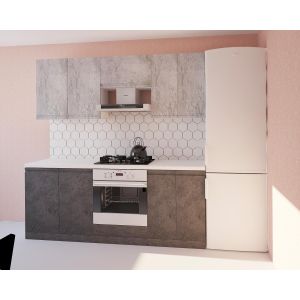 Купить Кухонный гарнитур Leko Бронкс 2.0/2 цвет доломит/бетон