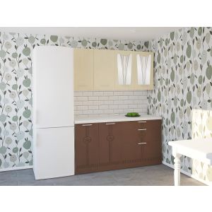 Купить Кухонный гарнитур Leko Лира 1.6/2 ваниль/латте