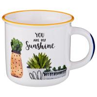 Кружка Арти М 260-306 400 мл белый/зелёный/жёлтый