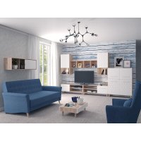 Гостиная Комфорт-S Войтек дуб баррик/белый матовый