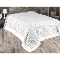 Плед Карна Текстиль Eksen 220*240 белый/бежевый