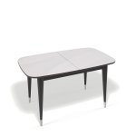 Стол ДИК Kenner K1250 венге/белое стекло глянец