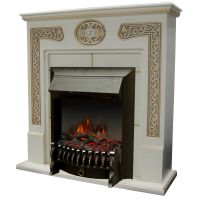 Камин ИнтерФлейм Спенсер ЕС с Fobos Black бежевый