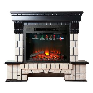 Купить Камин ИнтерФлейм Экстер с Sirius BL 30 LED FH темный дуб