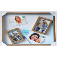 Фоторамка Русские подарки MWB-BL4050 доска для записей дерево/белый