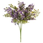 Цветок искусственный Арти М 25-620 10*10*30 см зелёный/фиолетовый
