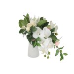 Цветочная композиция Анна Лафарг DG-B1701 Букет орхидея белая и гортензии в вазе