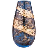 Ваза Арти М 316-1319 Petra 37 см синий/золото