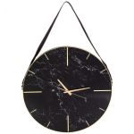 Настенные часы Арти М 108-125 Опал 59,5*59,5*6 см чёрный/золото