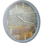 Настенные часы Русские подарки RP 600-703 Техно D30,5 см серый камень