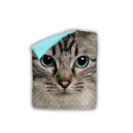 Покрывало ОТК 4 You Fun@Cute Cat 145*200 16072-1/16099-2 серый/бирюзовый