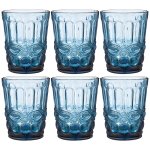 Набор стаканов Арти М 781-108 (6 шт.) Серпентина 270 мл 10 см синий
