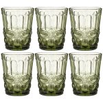 Набор стаканов Арти М 781-109 (6 шт.) Серпентина 270 мл 10 см зелёный