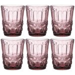 Набор стаканов Арти М 781-110 (6 шт.) Серпентина 270 мл 10 см розовый