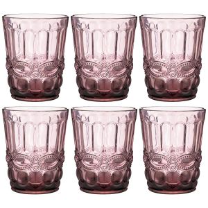Купить Набор стаканов Арти М 781-110 (6 шт.) Серпентина 270 мл 10 см цвет розовый