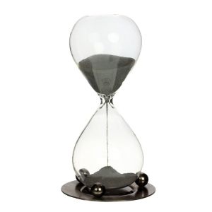 Купить Песочные часы РЕМЕКО 745444 с магнитным песком (2 мин. 10 сек.) 8*8*16 см цвет графит