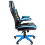 Кресло компьютерное Chairman GAME 15 чёрный/голубой