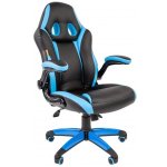 Кресло компьютерное Chairman GAME 15 чёрный/голубой