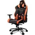 Кресло компьютерное COUGAR Throne чёрный/оранжевый