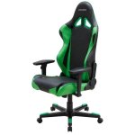 Кресло компьютерное DXRacer  Racing OH/RE0/NE чёрный/зеленый