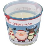 Свеча Арти М 348-463 ароматизированная Merry Christmas (шоколад и апельсин) 8*9 см голубой