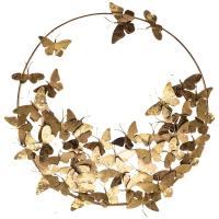 Панно Арти М 874-111 Бабочки 79*10*79 см золото