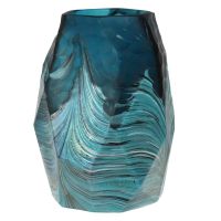 Ваза РЕМЕКО 714891 13*13*22 см бирюзовый