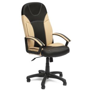 Купить Кресло компьютерное TetChair Twister кож/зам, черный/бежевый, 36-6/36-34