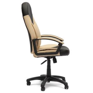 Купить Кресло компьютерное TetChair Twister кож/зам, черный/бежевый, 36-6/36-34