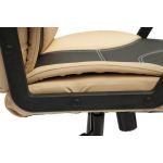 Кресло компьютерное TetChair Twister кож/зам, черный/бежевый, 36-6/36-34