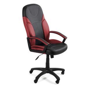 Купить Кресло компьютерное TetChair Twister кож/зам, черный/бордо, 36-6/36-7